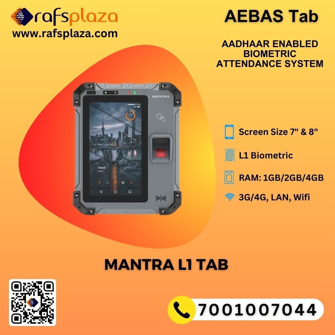 Realtime T502 Aadhaar Based Tab front view